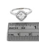 GIA Certified Princess Cut Diamond Solitaire Ring in 14KW